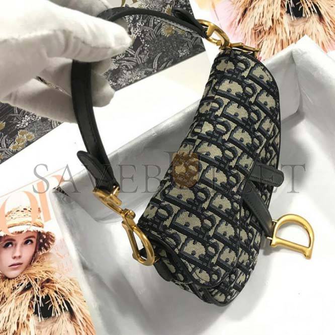 DIOR MINI SADDLE BAG M0447CTZQ_M928 (21cm*18cm*5cm)